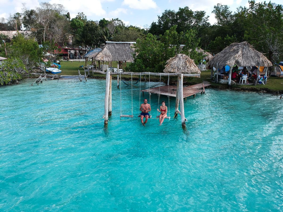 Ecocamping Yaxche Hotel Bacalar Buitenkant foto