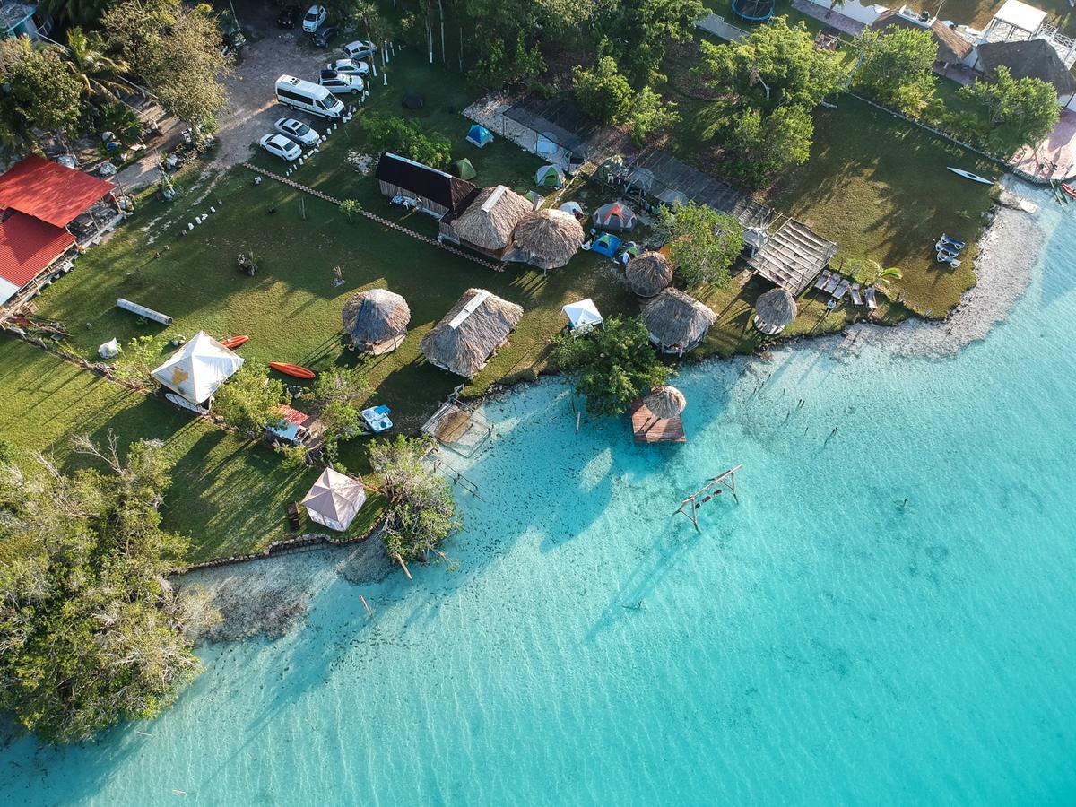 Ecocamping Yaxche Hotel Bacalar Buitenkant foto